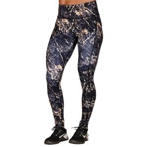 CVG black marble leggings size small